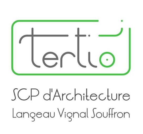 Logo Tertio, SCP d'architecture Langeau Vignal Souffron, partenaire du Tulle Corrèze Tennis