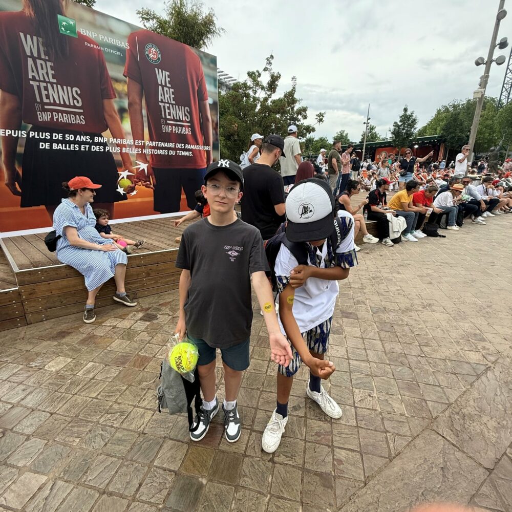 Jeunes joueurs du TCT en sortie à Roland-Garros
